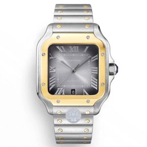 THB Santos Steel Bracelet Full Disassembly Version【Authentic Mold 2024 Latest Cartier Santos 1⃣️【Case】Authentic mold replica, crafted with premium imported 316L stainless steel! Features exclusive imported 9015 ultra-thin movement, stable timekeeping, zero maintenance required🍐🎼2⃣️【Dial】Authentic mold-derived dial! 3⃣️【Hands】Swiss-crafted blued hands, closest to genuine blued hands!4⃣️【Glass】Swiss anti-reflective coating/anti-scratch/anti-fingerprint! AF-treated for flawless finish! 5⃣️【Strap】Features ergonomic SmartLink detachable system. Includes a premium-feel fluororubber strap that perfectly replaces the original ❤️ 6⃣️【Dimensions】Men's size 39.8mm x 47.5mm, achieving near-perfect alignment with the original. 7⃣️【Crown】Multi-faceted blue sapphire crystal. 1:1 molded for true interchangeability with genuine components.Features two practical Cartier inventions: the "SmartLink" bracelet adjustment system and the "QuickSwitch" strap quick-change mechanism! 【Case diameter: 39.8mm, Thickness: 9.08mm】